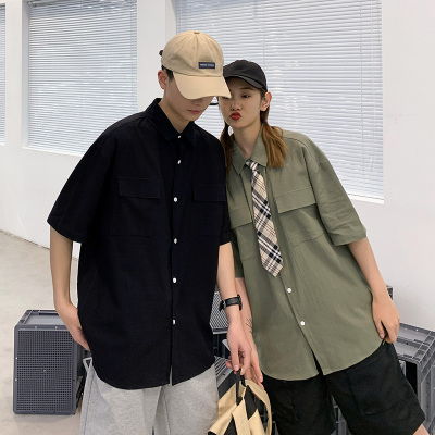 潮流煥新，舒適隨心 純棉寬松韓版長袖襯衫，定義青年男裝新風尚